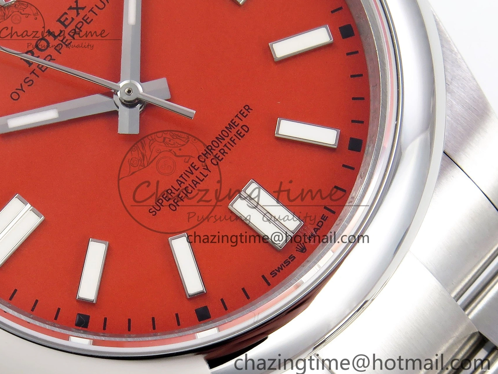 Best Orange 124300 Steel 1:1 904L 41mm A3230 Dial Edition DIWF Oyster Perpetual 0115